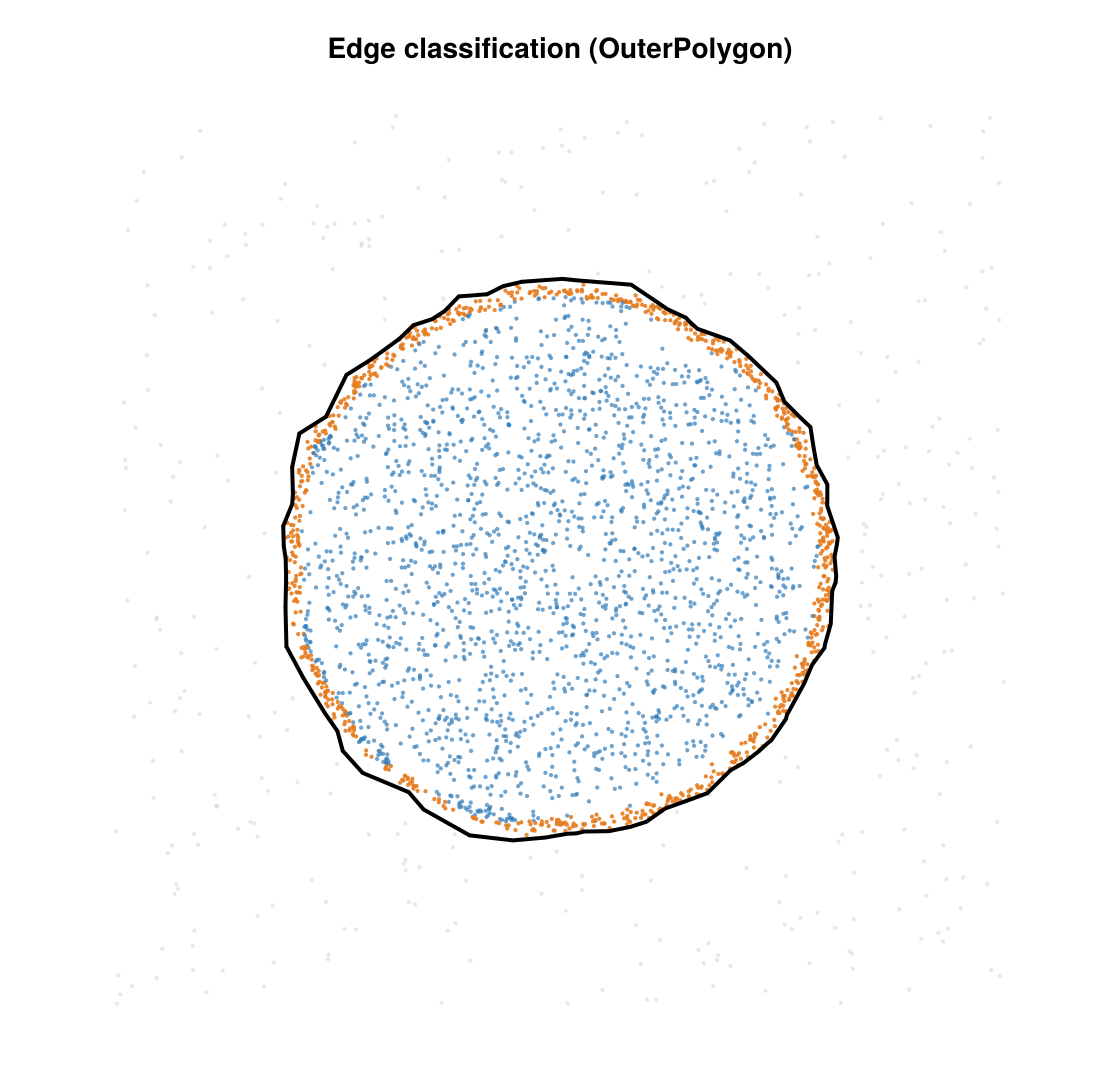 Edge classification of a synthetic cell